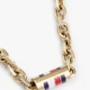Signature Stripe Chain Link Necklace