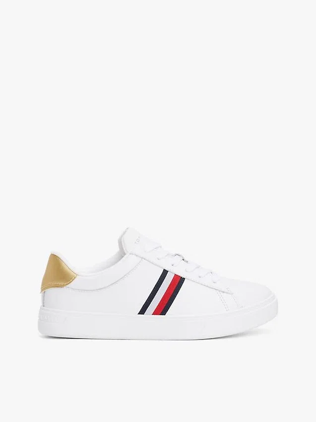 Signature Stripe Leather Court Sneaker Signature Stripe Leather Court Sneaker