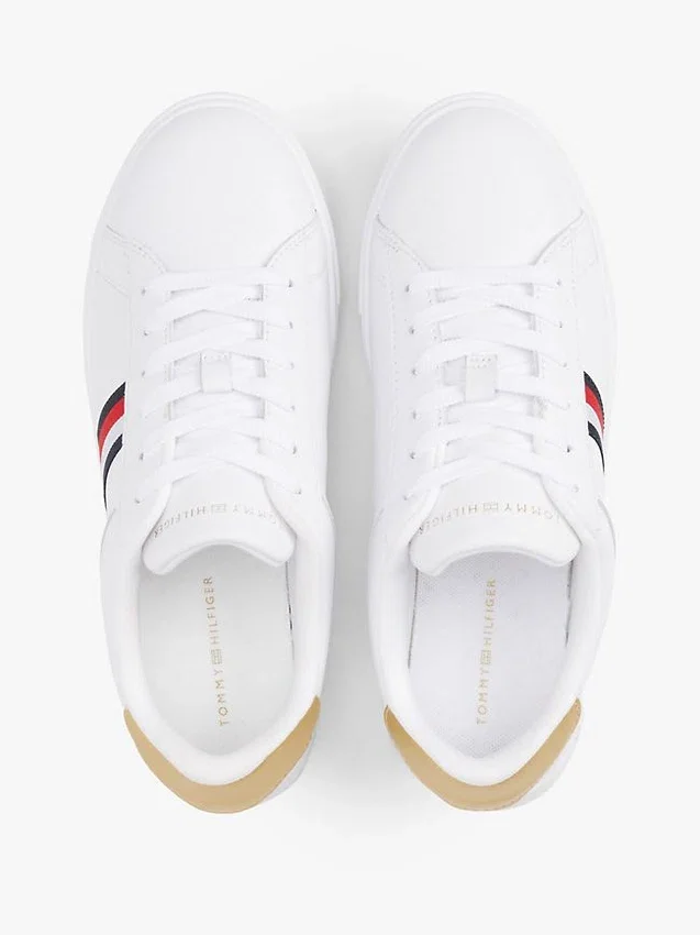 Signature Stripe Leather Court Sneaker Signature Stripe Leather Court Sneaker
