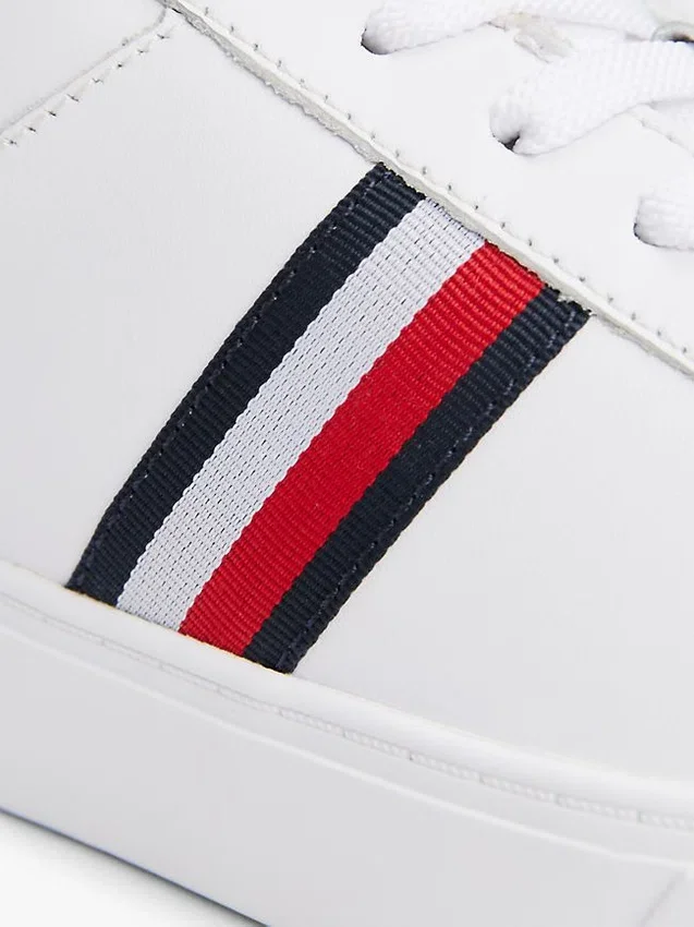 Signature Stripe Leather Court Sneaker Signature Stripe Leather Court Sneaker