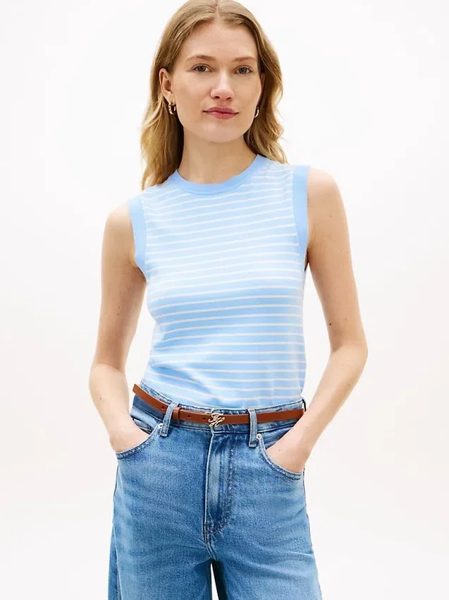 Sleeveless Crewneck Sweater Sleeveless Crewneck Sweater