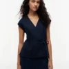 Sleeveless Linen-Blend Wrap Top Sleeveless Linen-Blend Wrap Top