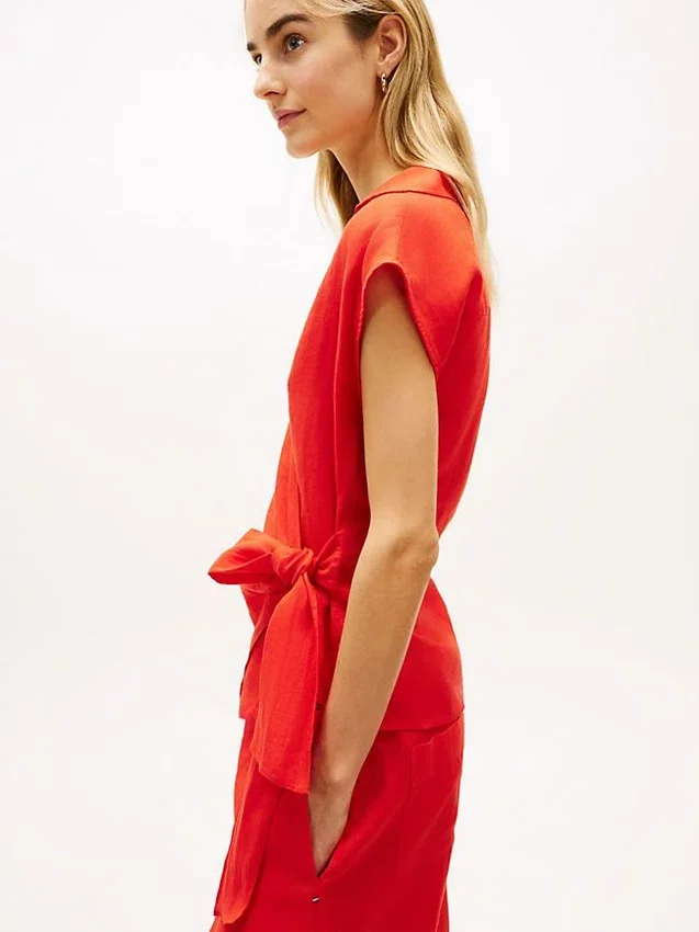 Sleeveless Linen Wrap Top Sleeveless Linen Wrap Top