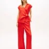 Sleeveless Linen Wrap Top Sleeveless Linen Wrap Top