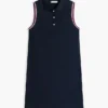 Sleeveless Stretch Pique Polo Dress Sleeveless Stretch Pique Polo Dress