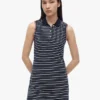 Sleeveless Striped Polo Dress Sleeveless Striped Polo Dress
