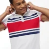 Slim Fit Block Stripe Stretch Pique Polo Slim Fit Block Stripe Stretch Pique Polo