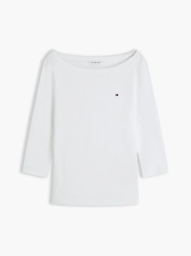 Slim Fit Boatneck T-Shirt Slim Fit Boatneck T-Shirt