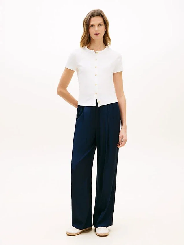 Slim Fit Button-Up T-Shirt Slim Fit Button-Up T-Shirt