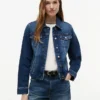 Slim Fit Dark Wash Stretch-Denim Jacket Slim Fit Dark Wash Stretch-Denim Jacket