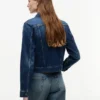 Slim Fit Dark Wash Stretch-Denim Jacket Slim Fit Dark Wash Stretch-Denim Jacket