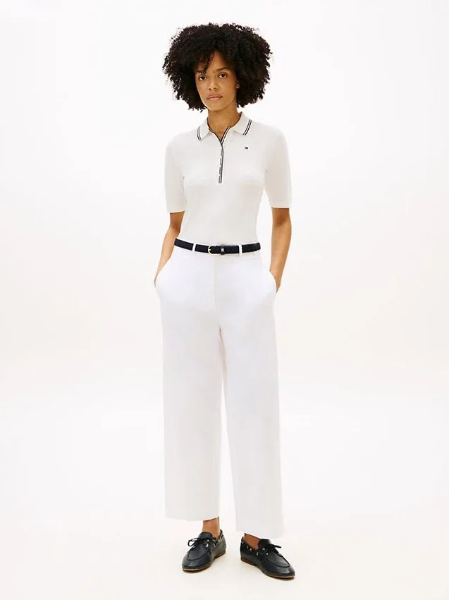 Slim Fit Half-Sleeve Tipped Polo Slim Fit Half-Sleeve Tipped Polo