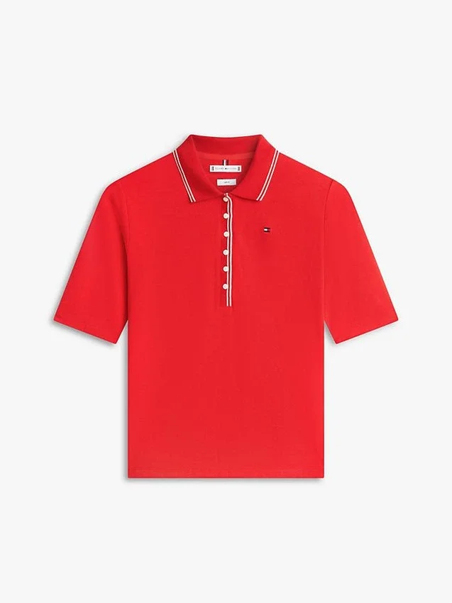 Slim Fit Half-Sleeve Tipped Polo Slim Fit Half-Sleeve Tipped Polo