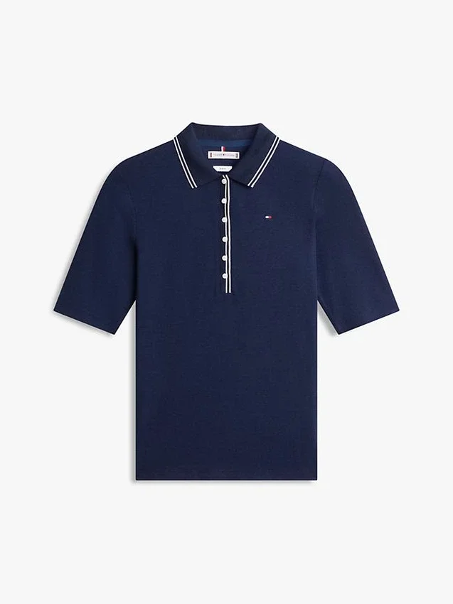 Slim Fit Half-Sleeve Tipped Polo Slim Fit Half-Sleeve Tipped Polo