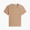 Slim Fit Pointelle Crewneck T-Shirt Slim Fit Pointelle Crewneck T-Shirt