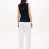 Slim Fit Rib-Knit Boatneck Tank Top Slim Fit Rib-Knit Boatneck Tank Top