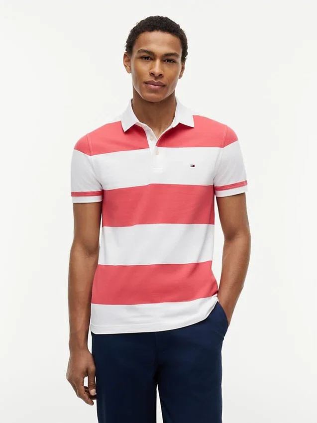 Slim Fit Rugby Stripe Polo Slim Fit Rugby Stripe Polo