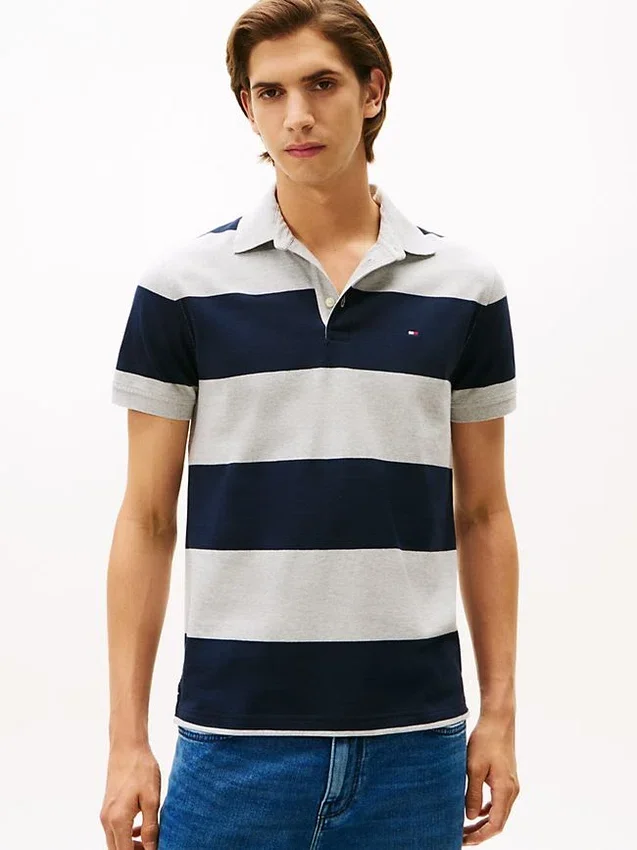 Slim Fit Rugby Stripe Polo Slim Fit Rugby Stripe Polo