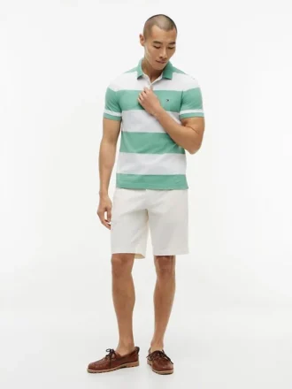 Slim Fit Rugby Stripe Polo