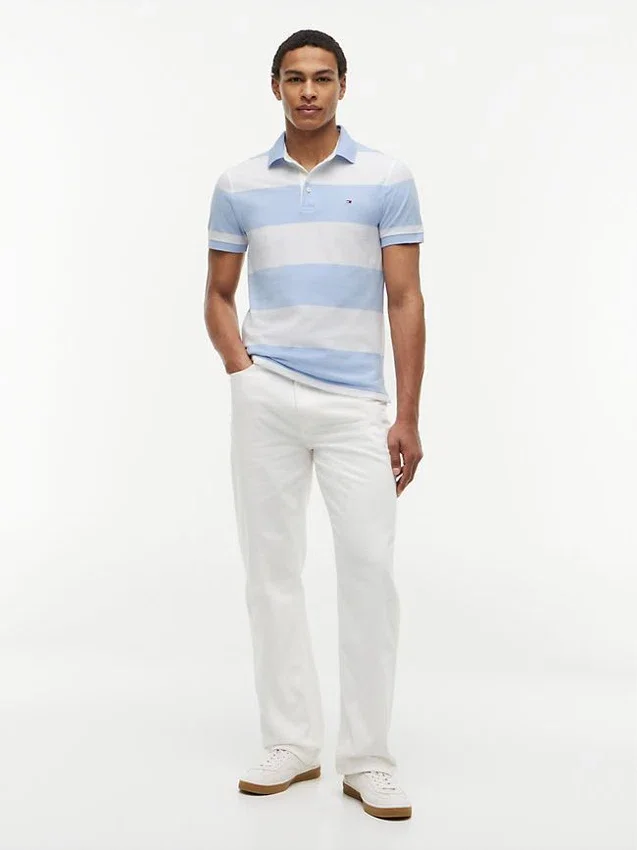 Slim Fit Rugby Stripe Polo Slim Fit Rugby Stripe Polo