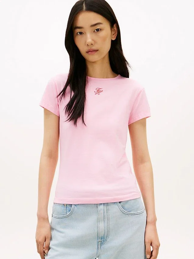 Slim Fit Script Monogram T-Shirt Slim Fit Script Monogram T-Shirt