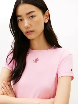 Slim Fit Script Monogram T-Shirt