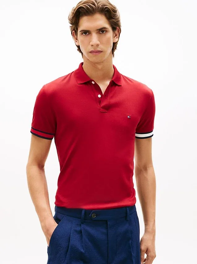 Slim Fit Smooth Cotton Interlock Polo Slim Fit Smooth Cotton Interlock Polo