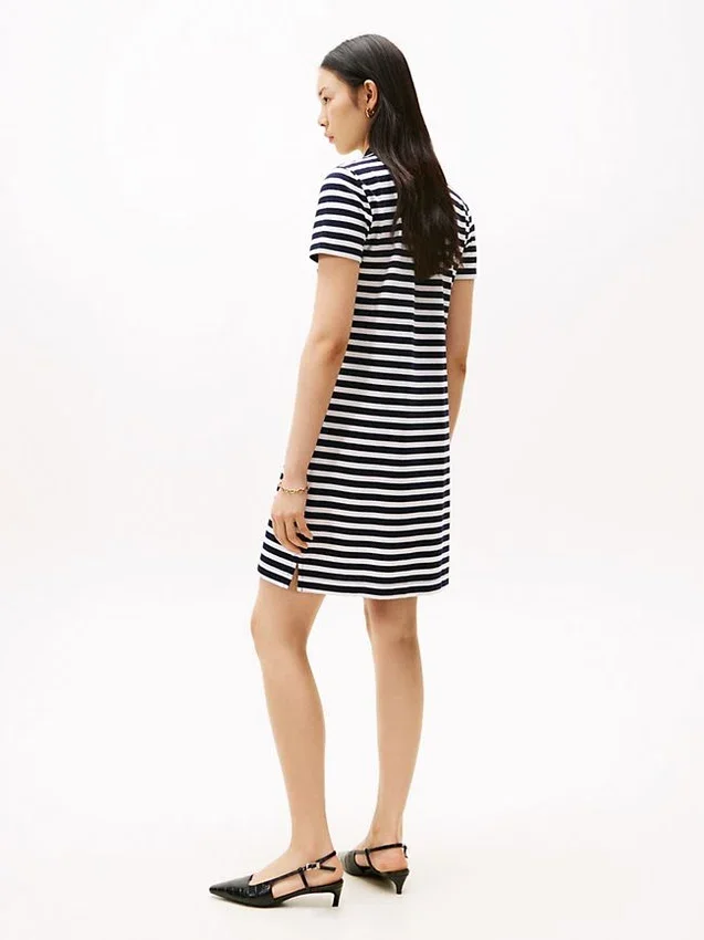 Slim Fit Stripe Polo Dress Slim Fit Stripe Polo Dress