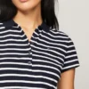 Slim Fit Stripe Stretch Cotton Polo