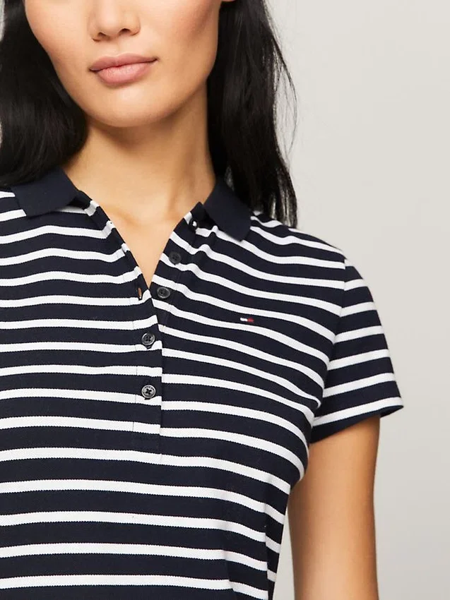 Slim Fit Stripe Stretch Cotton Polo Slim Fit Stripe Stretch Cotton Polo