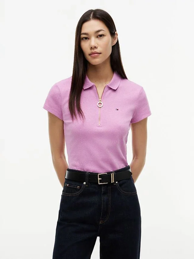 Slim Fit Zip Polo Slim Fit Zip Polo