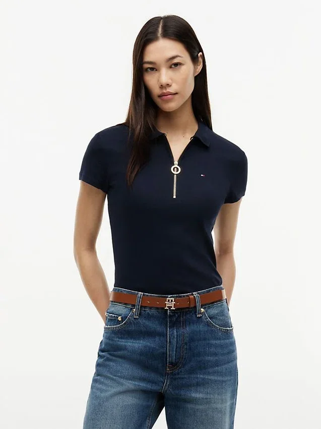 Slim Fit Zip Polo Slim Fit Zip Polo
