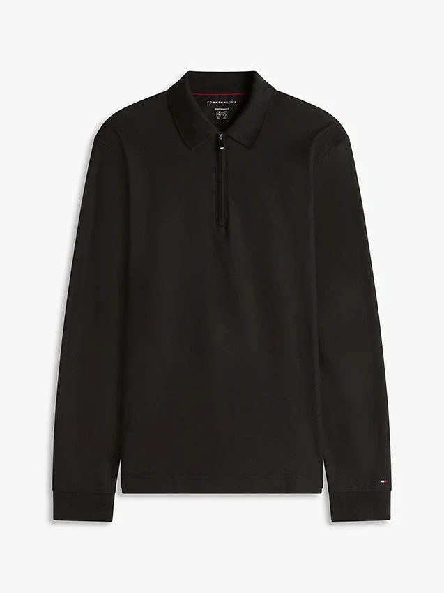 Smooth Cotton Performance Zip Polo Smooth Cotton Performance Zip Polo