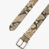 Snake-Embossed Leather Belt Snake-Embossed Leather Belt