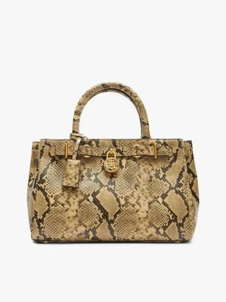 Snake-Embossed Leather Mini Tote Bag Snake-Embossed Leather Mini Tote Bag