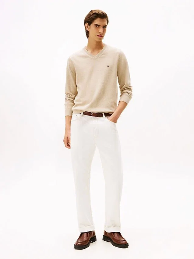 Solid Logo V-Neck Sweater Solid Logo V-Neck Sweater