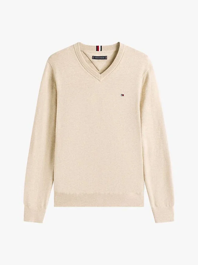 Solid Logo V-Neck Sweater Solid Logo V-Neck Sweater