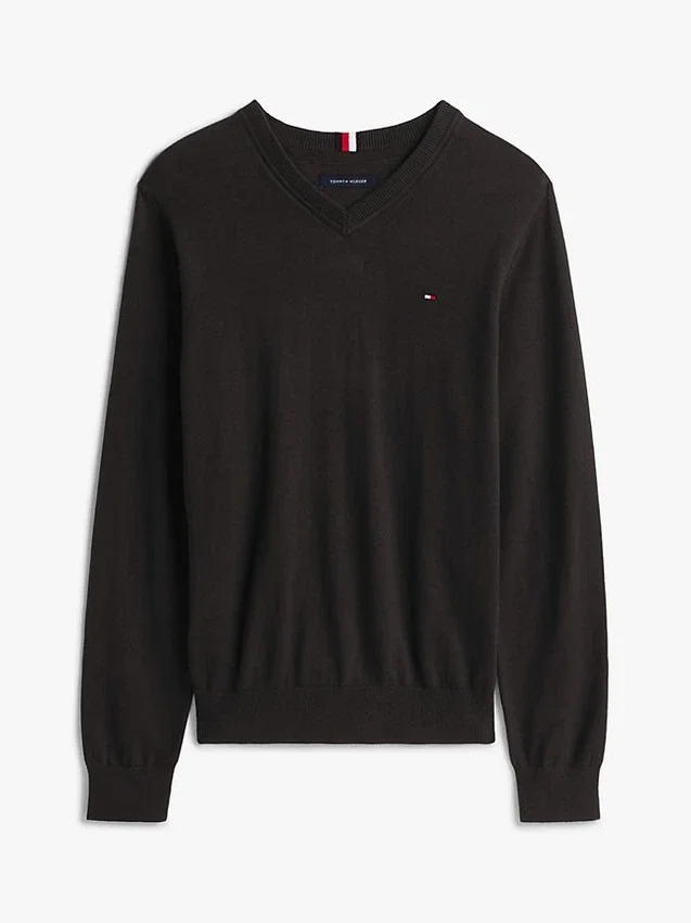 Solid Logo V-Neck Sweater Solid Logo V-Neck Sweater