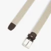 Square Buckle Woven Elastic Belt