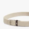 Square Buckle Woven Elastic Belt