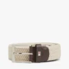 Square Buckle Woven Elastic Belt