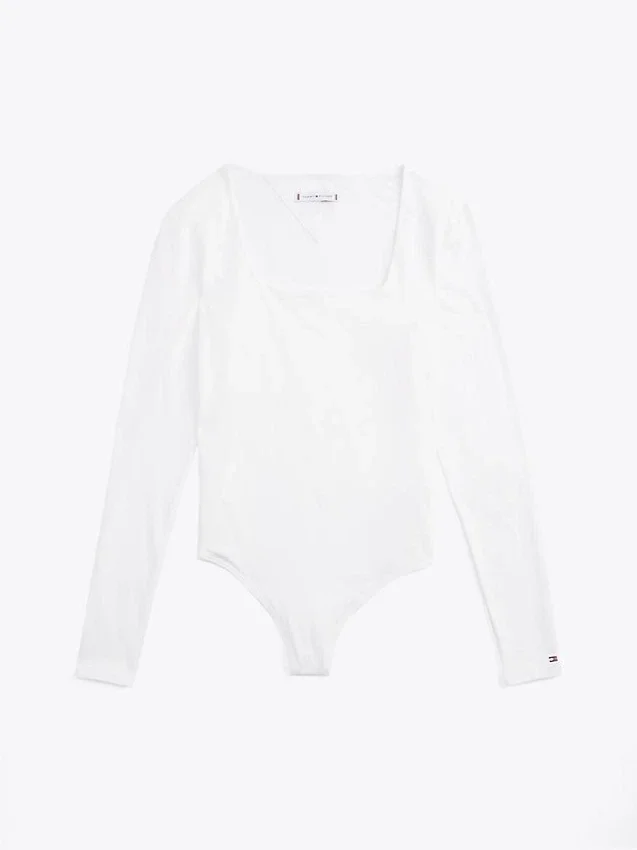 Square-Neck Long-Sleeve Bodysuit Square-Neck Long-Sleeve Bodysuit