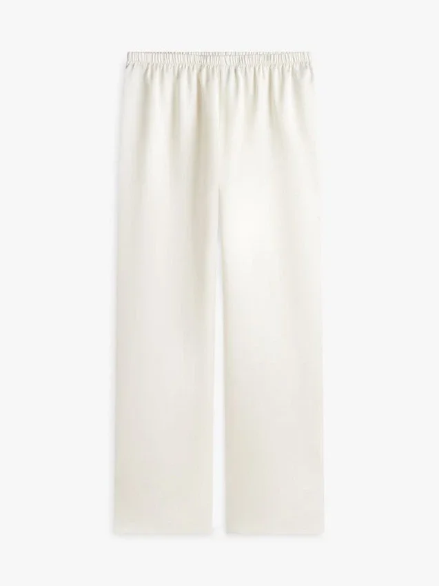 Stretch Satin Pull-On Wide-Leg Pant Stretch Satin Pull-On Wide-Leg Pant