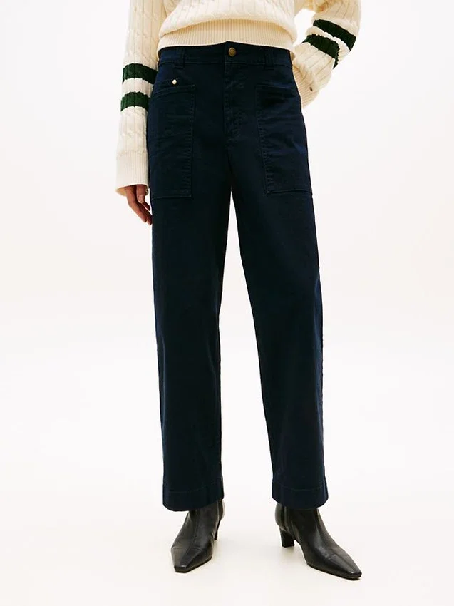 Stretch Wide Leg Utility Pant Stretch Wide Leg Utility Pant