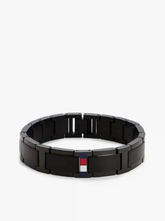 Stripe Accent Flat-Link Bracelet Stripe Accent Flat-Link Bracelet