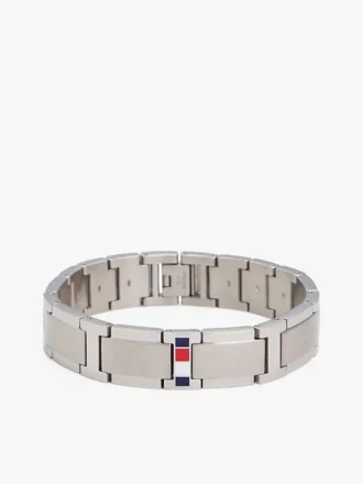 Stripe Accent Flat-Link Bracelet