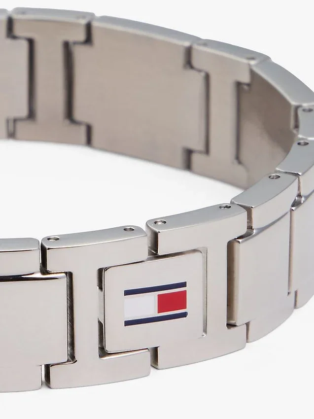 Stripe Accent Flat-Link Bracelet Stripe Accent Flat-Link Bracelet