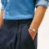Stripe Accent Flat-Link Bracelet Stripe Accent Flat-Link Bracelet