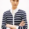 Stripe Cable Knit Cardigan Stripe Cable Knit Cardigan