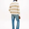 Stripe Cable Knit Sweater Stripe Cable Knit Sweater